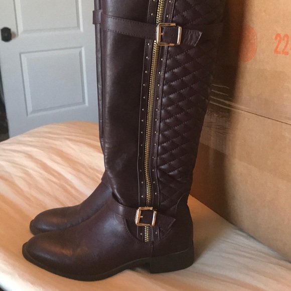 Burgundy Riding boot - Picture 4 of 5